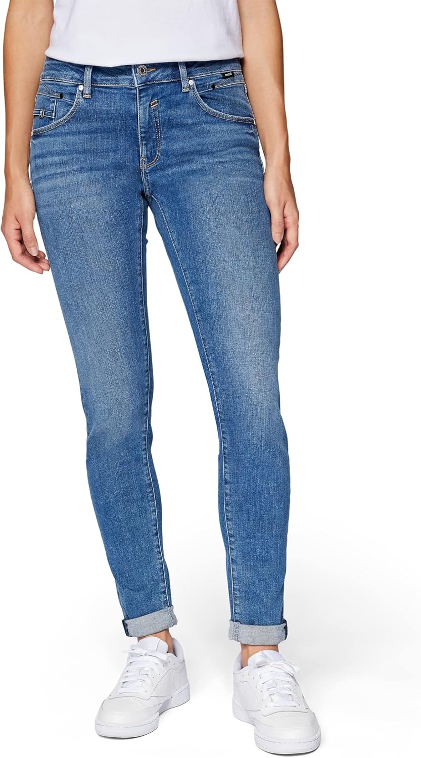 Mavi Damen Lexy Jeans 27W / 27L Mid Brushed Glam, 27W / 27L Mid Brushed Glam