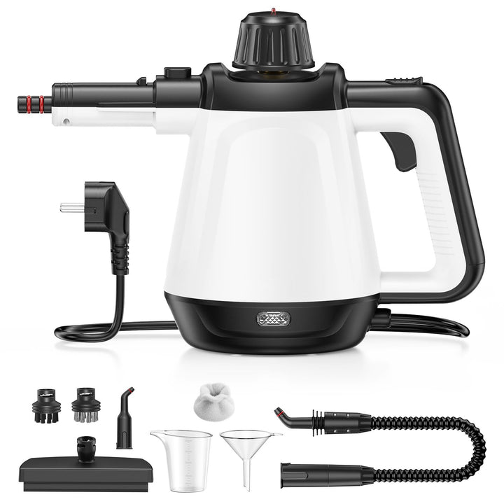Dampfreiniger, 1200W Hochdruck-Dampfreiniger Handgerät für alles Weiss, Weiss