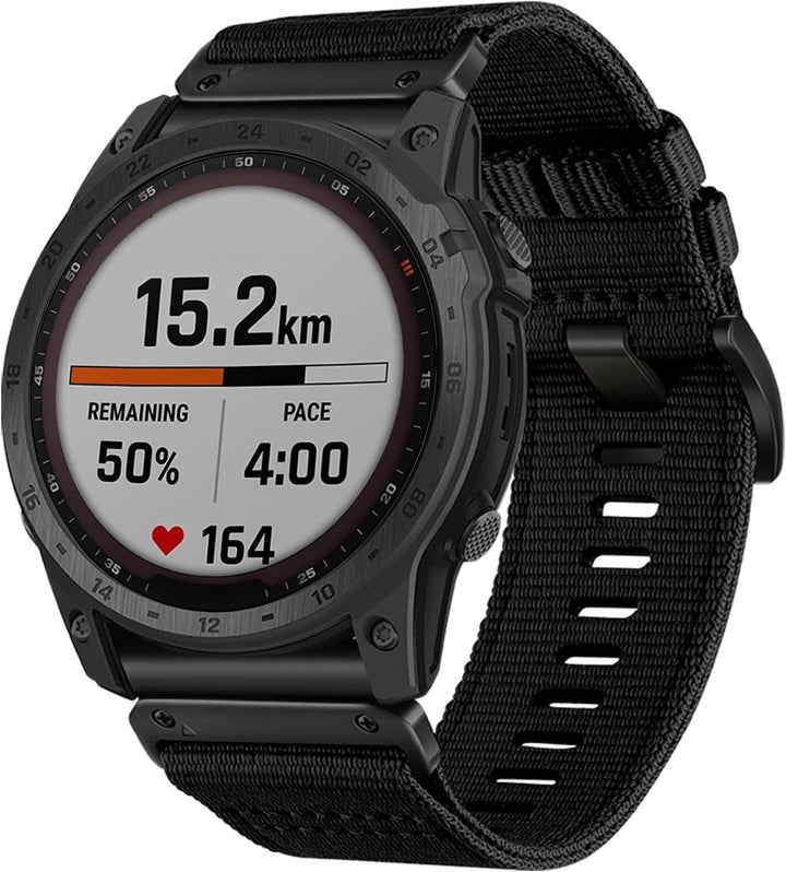 YOOSIDE Verbessert QuickFit 26mm Nylon Armband für Garmin Fenix 8 51mm / epix Pro 51mm/ Enduro/Fenix