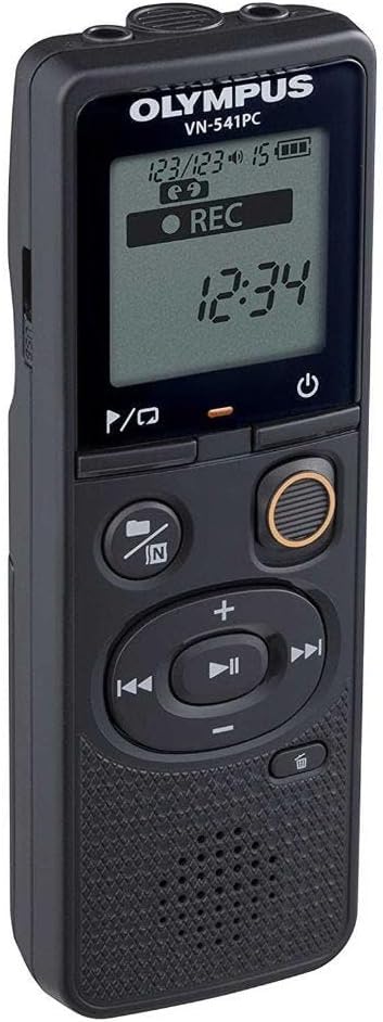 Olympus VN-541 PC hochwertiges digitales Diktiergerät mit omnidirektionalem Mikrofon, One-Touch-Aufn