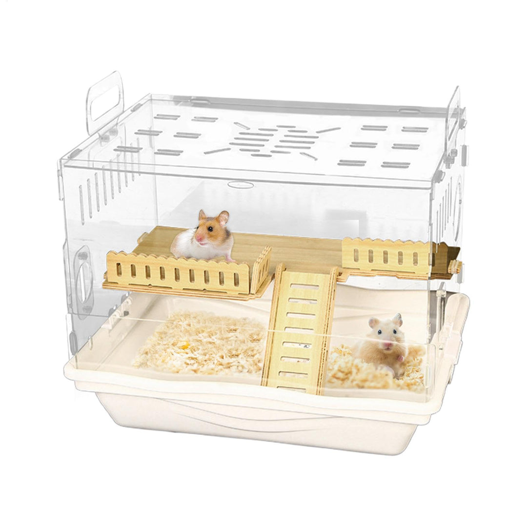Clear Hamster Lebensraum, grosser Hamsterkäfig | Hamster Lebensraum Haustier Beobachtung Tierkäfig |