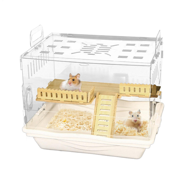 Clear Hamster Lebensraum, grosser Hamsterkäfig | Hamster Lebensraum Haustier Beobachtung Tierkäfig |