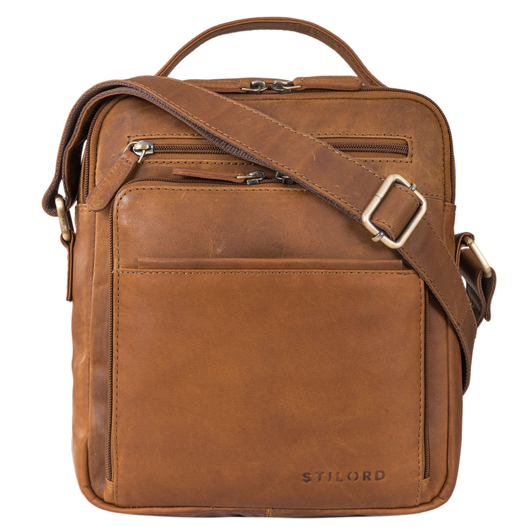STILORD 'Ivan' Männerhandtasche Leder Messenger Bag Herren Tasche zum Umhängen Echtleder Schultertas