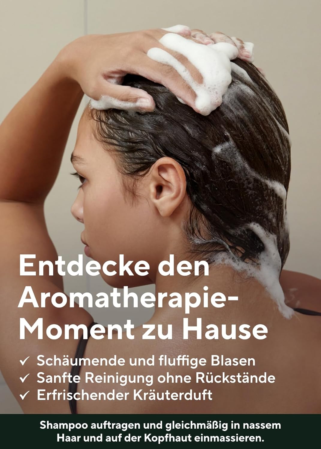 AROMATICA Schrubbendes Shampoo mit Rosmarin Veganes – Entfernt abgestorbene Zellen aus den Poren der