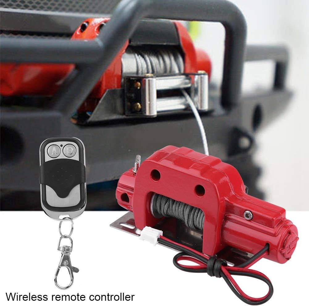 Dilwe RC 1/10 Crawler Winch, Funkfernbedienung Empfänger für Traxxas HSP Redcat RC 4WD