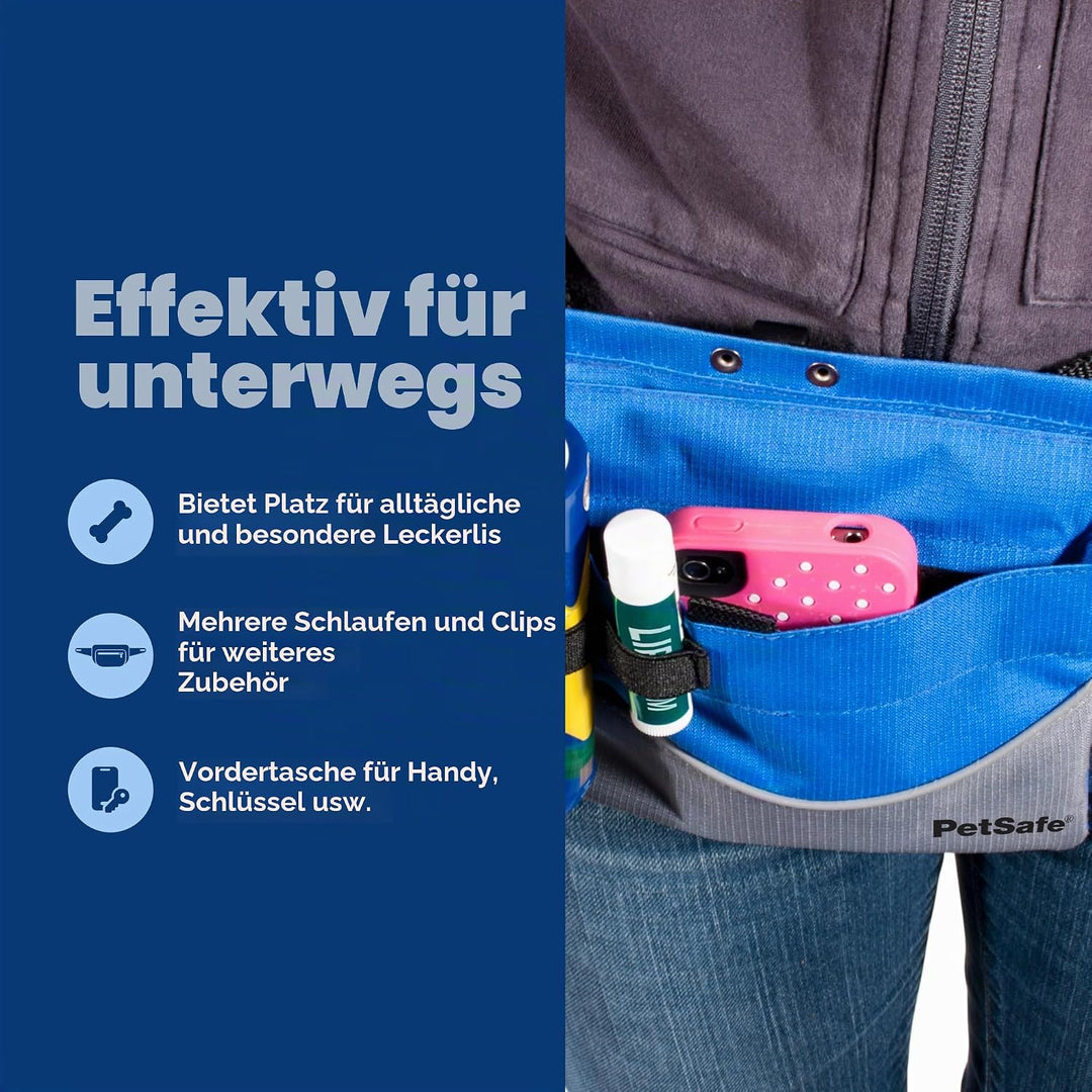 PetSafe 74144 GL Treat Pouch Black - Tasche für Leckereien Schwarz Sport, Schwarz Sport