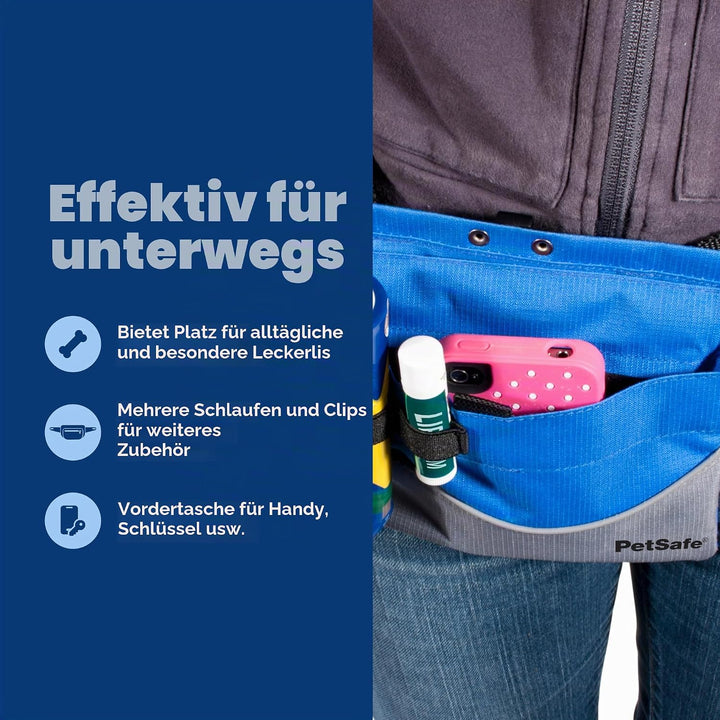 PetSafe 74144 GL Treat Pouch Black - Tasche für Leckereien Schwarz Sport, Schwarz Sport