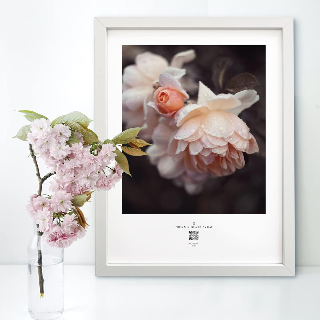 VALINA HÖRBAR RELAX | Hörbild | 3er-Set | Blumen | Poster Poster / Papier 30cm x 40cm, Poster / Papi