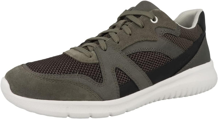 Geox Herren U Monreale B Sneakers 44 EU Lt Olive, 44 EU Lt Olive