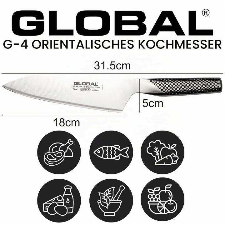 Global G-4 Chop-Messer, 18 cm