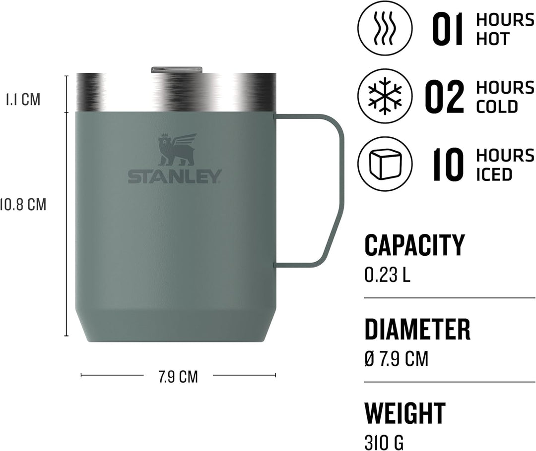 STANLEY Classic Legendary Camp Mug Thermobecher 0.23L - Hält 1 Stunden Heiss - 2 Stunden Kalt - BPA-