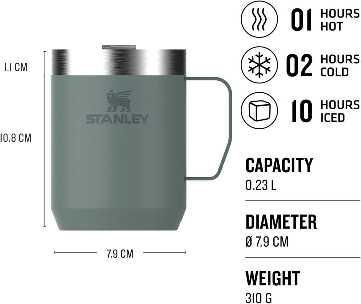STANLEY Classic Legendary Camp Mug Thermobecher 0.23L - Hält 1 Stunden Heiss - 2 Stunden Kalt - BPA-