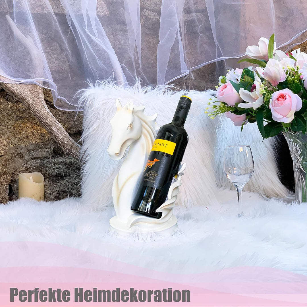 Weinflaschenhalter Weinregale Tischplatte Pferdestatue als Zuhause Küche Weinkeller Dekorative Aufbe