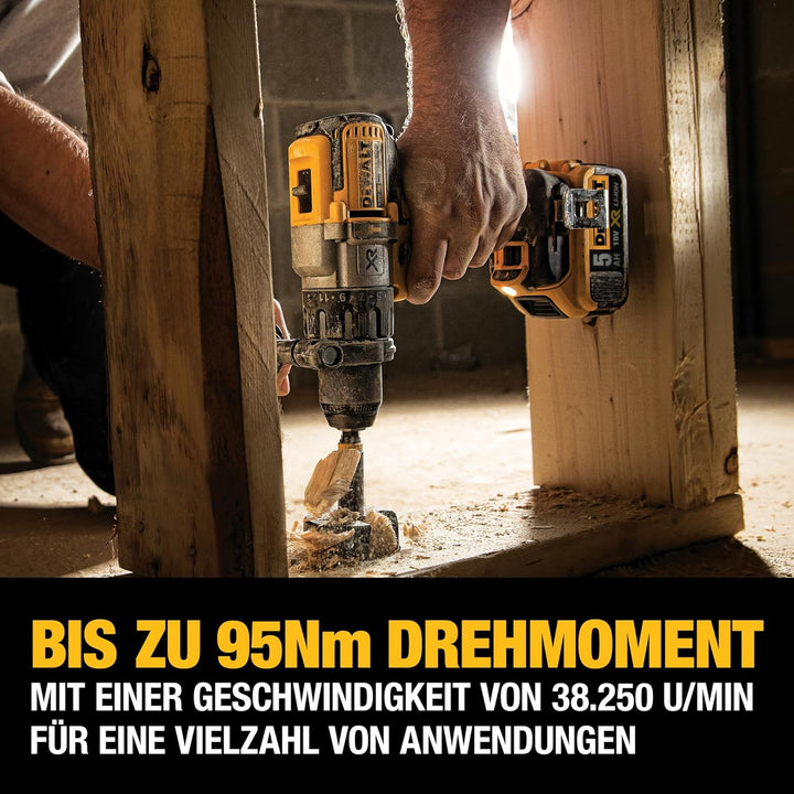 Dewalt 18V 3-Gang Akku-Schlagbohrschrauber DCD996P2 (11-stufiges Drehmomentmodul, drei-Stufen-LED mi