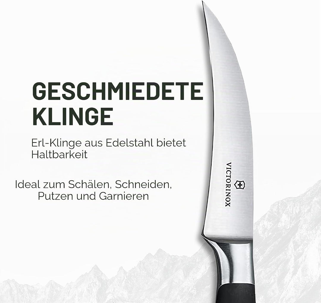 Victorinox, Grand Maître, Profi Tourniermesser, Extra Scharfe Klinge, gerader Schliff, 8 cm, Robuste