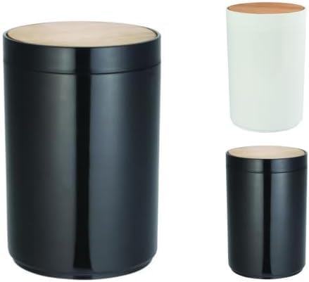 MSV Bad Serie Oslo Design Kosmetikeimer Bad Treteimer Abfalleimer Papierkorb Mülleimer 6 Liter (ØxH)