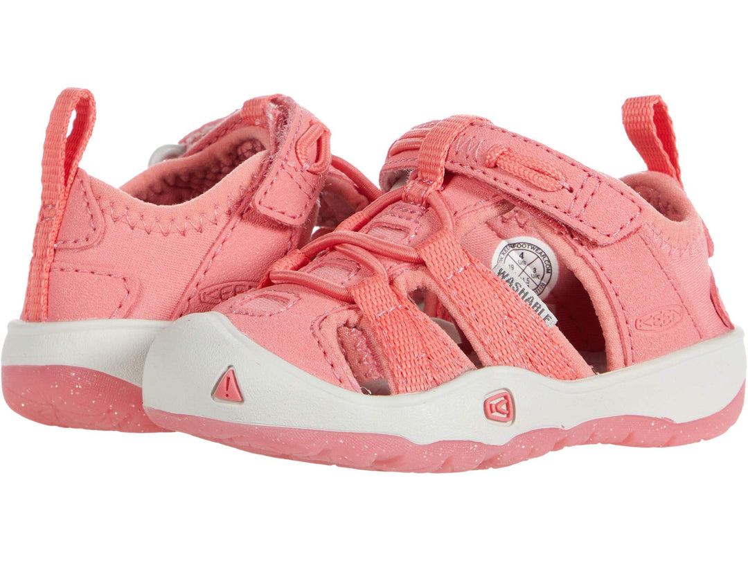 KEEN Kids Moxie Closed Toe Casual Sandal, Tea Rose/Vapor, 7 US Unisex Toddler