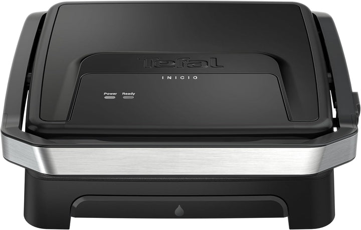 Tefal Inicio Classic 2-in-1 Kontakt- und Paninigrill, 2000 W, kompaktes Design, Edelstahlgehäuse, Sa