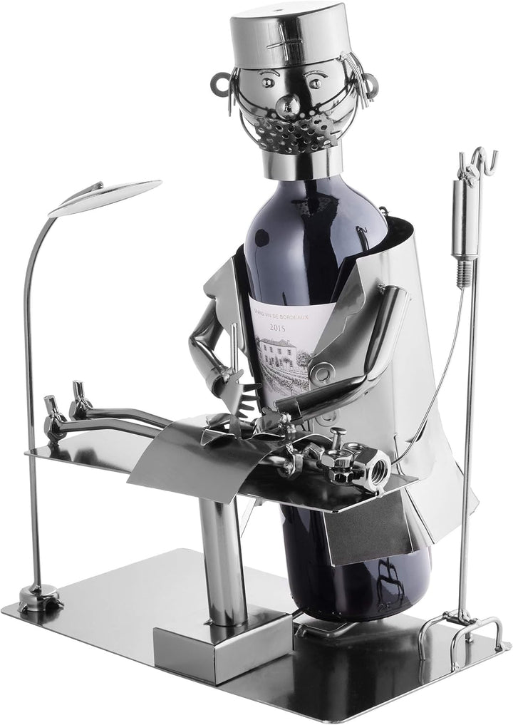 Brubaker Weinflaschenhalter Chirurg - Metall Skulptur inklusive
