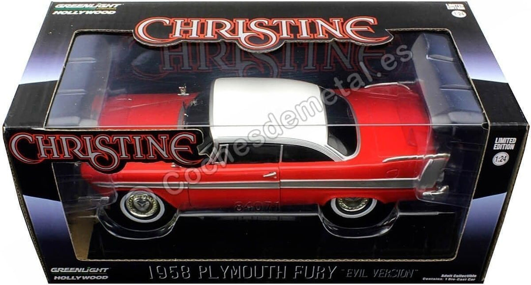 Greenlight Collectibles – Plymouth Fury 1958 Diecast Modellauto "Christine" – Massstab 1/24 – "Evil