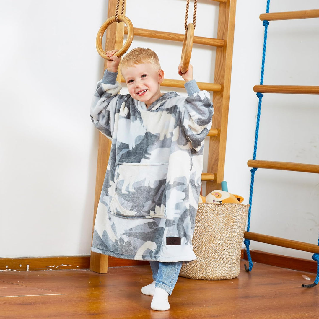 Catalonia Classy Kinder Hoodie Decke, übergrosse Kuschel Hoodie Kinder, Mädchen Jungen Kuschel Fleec