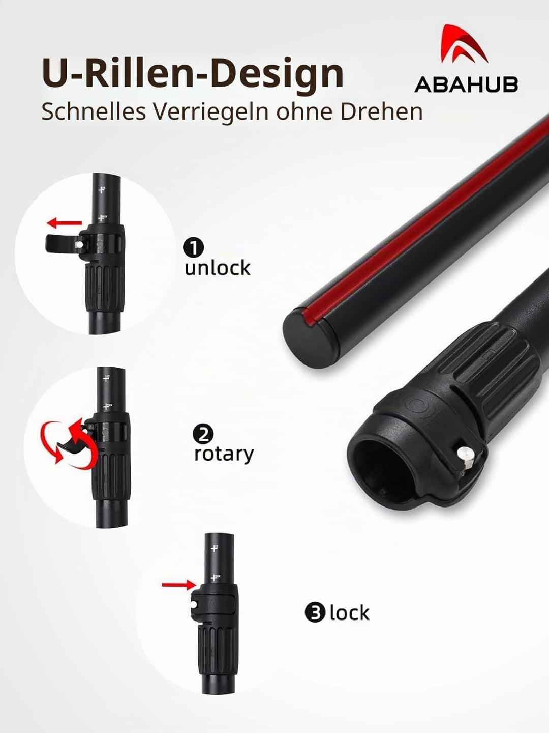 Abahub SUP Paddel / 2 in 1 Sup Kajak Paddel Aluminium Einstellbares Stand Up Paddle für Paddleboard,