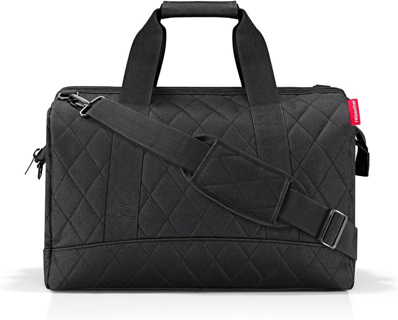 reisenthel Allrounder L Rhombus Black – Vielfältige Doktortasche zum Reisen, für die Arbeit oder Fre