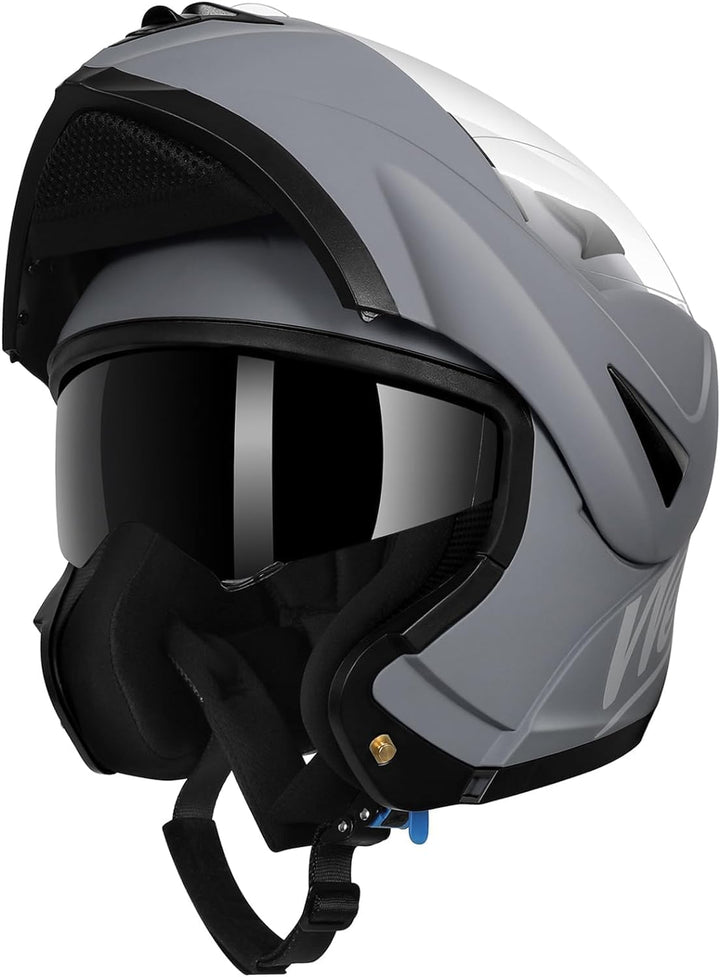 Westt Helmvisier Motorradhelm Visier für Modell: Jet/Classic/Cross X/Torque/Torque X Jethelm Klapphe