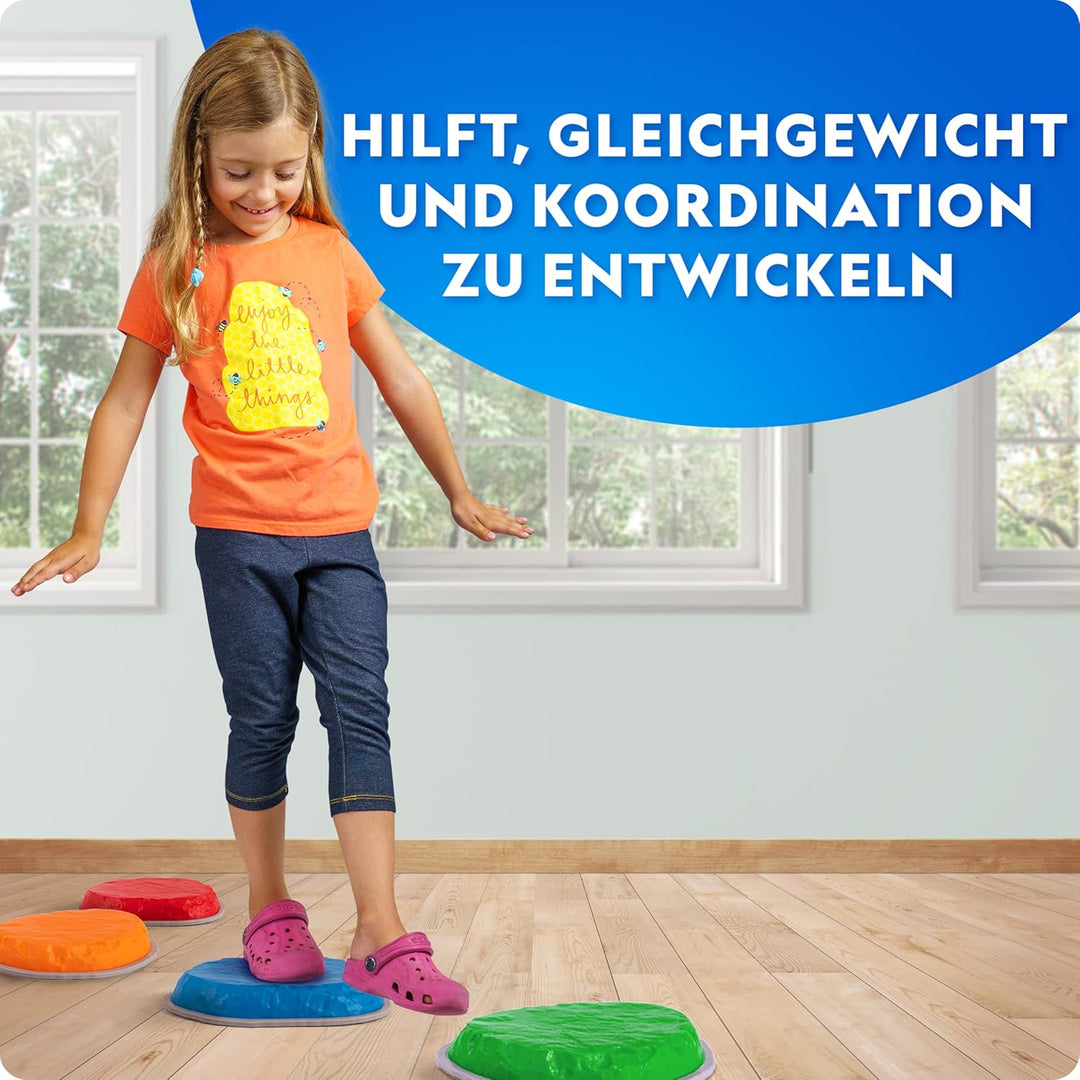NATIONAL GEOGRAPHIC Trittsteine für Kinder – Robuste, rutschfeste Steine fördern die grobmotorischen