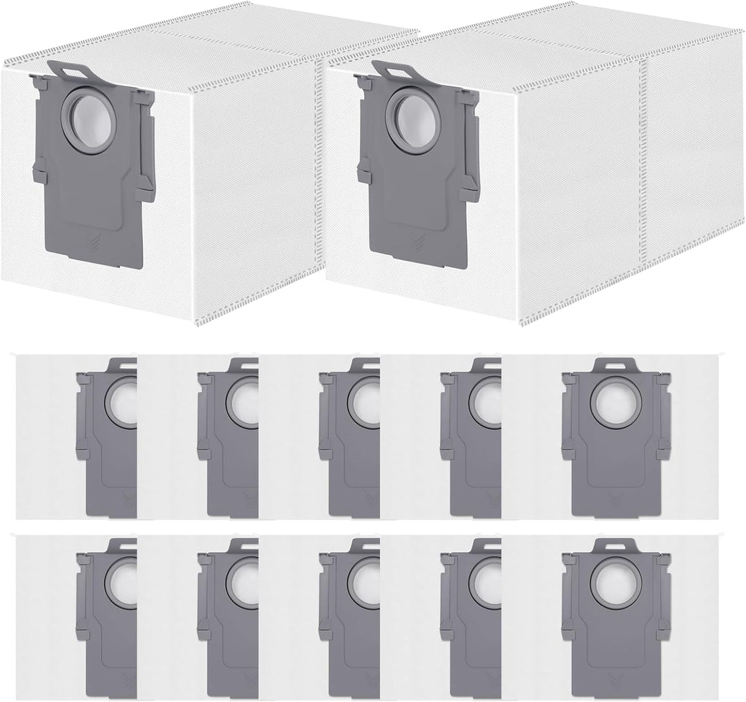 12 Stück Staubbeutel für Roborock Qrevo/Qrevo S/Qrevo Pro/Qrevo Master/Qrevo Edge/Qrevo Curv/Qrevo S