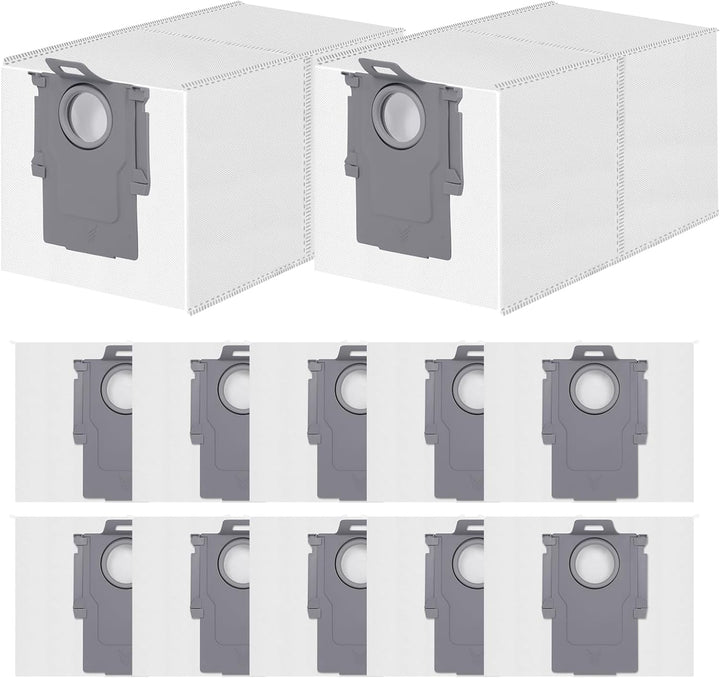 12 Stück Staubbeutel für Roborock Qrevo/Qrevo S/Qrevo Pro/Qrevo Master/Qrevo Edge/Qrevo Curv/Qrevo S