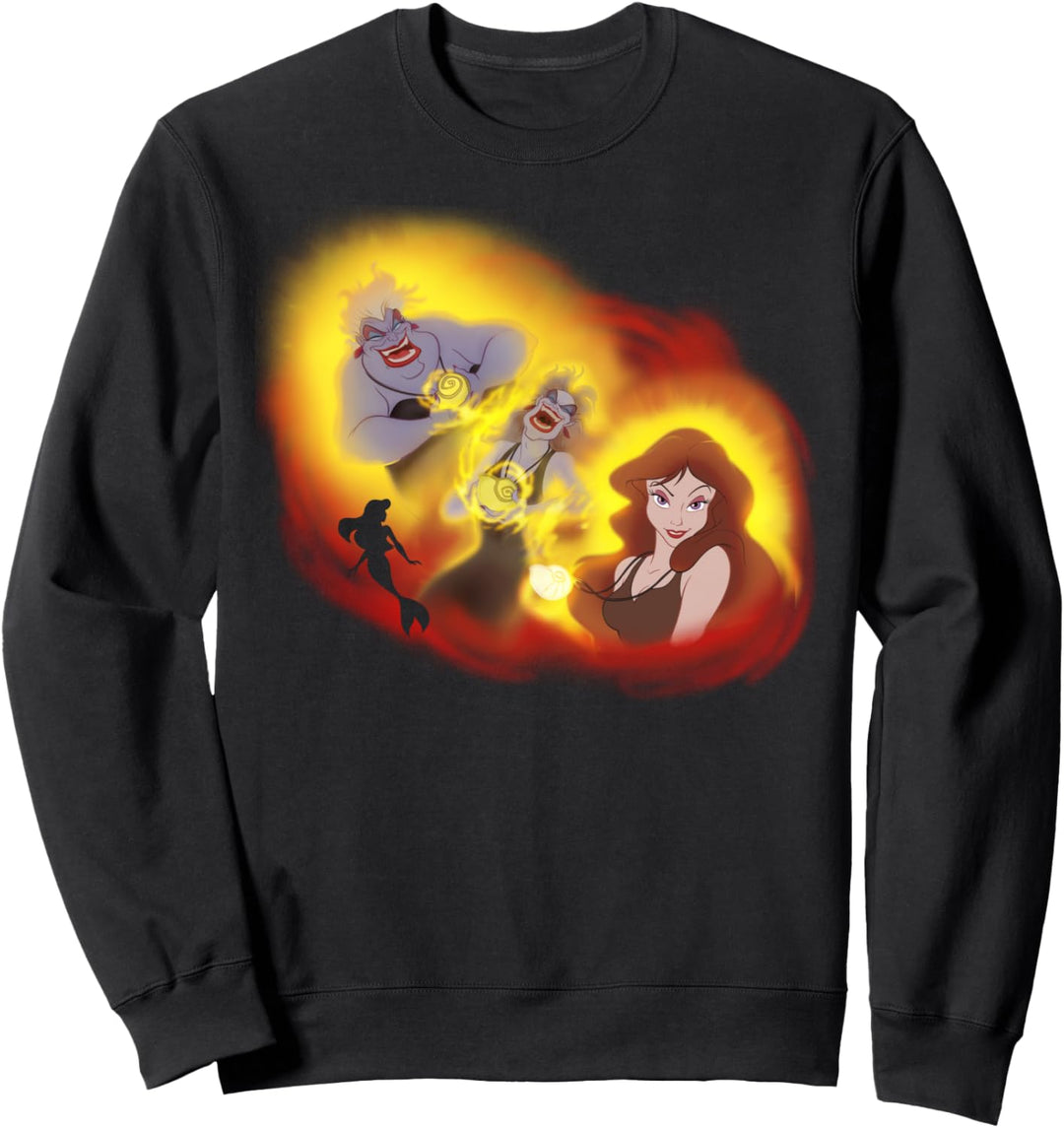 Disney The Little Mermaid Ursula Transformation Collage Sweatshirt