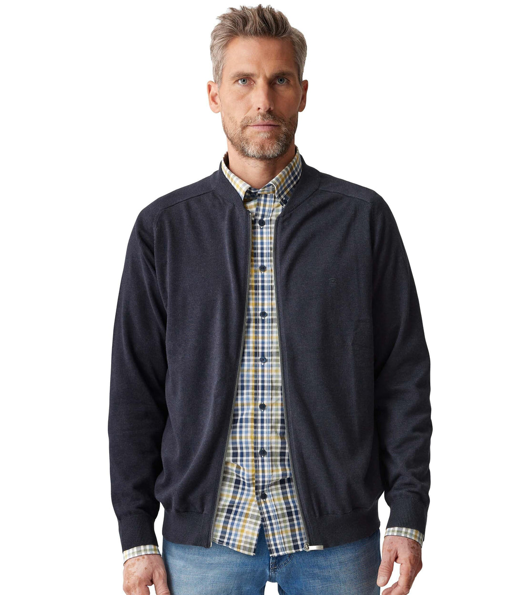 CASAMODA Strickjacke Uni S Dunkelblau, S Dunkelblau