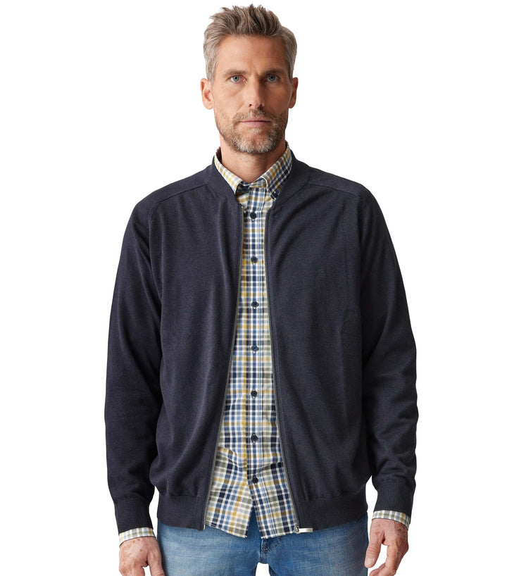 CASAMODA Strickjacke Uni S Dunkelblau, S Dunkelblau