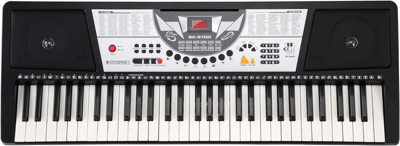 McGrey BK-6100 Keyboard (61 Tasten, 100 Klangfarben, 100 Rhythmen, 12 Demosongs, Lernfunktion, Netzt