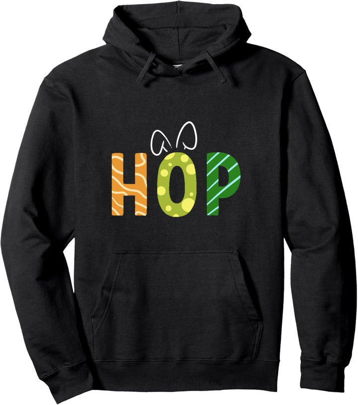 Hop Niedlich Ostern Fan Pullover Hoodie
