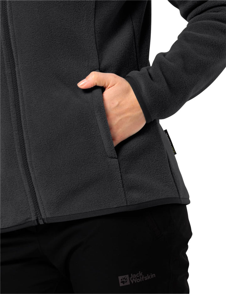 Jack Wolfskin Damen Moonrise Fz W Fleece-Jacke XS Schwarz, XS Schwarz