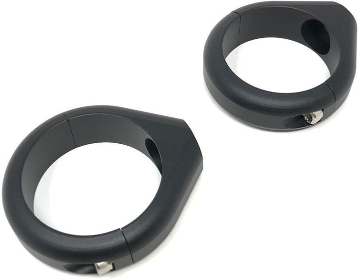 Alchemy Parts Motorrad Blinker Relocator Klammergabel - 40/41mm - Schwarz - Hochwertig