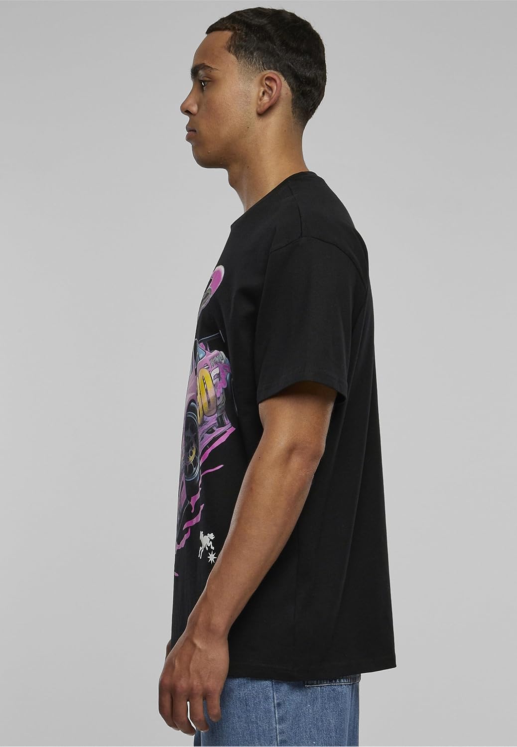 Mister Tee Herren Speed Heavy Oversize Tee XS Schwarz, XS Schwarz