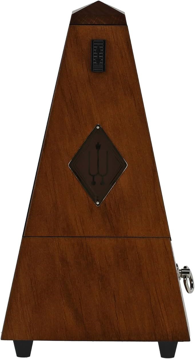 Wittner Metronom 803M Holzgehäuse ohne Glocke Taktell Pyramidenform nussbraun matt, nussbraun matt
