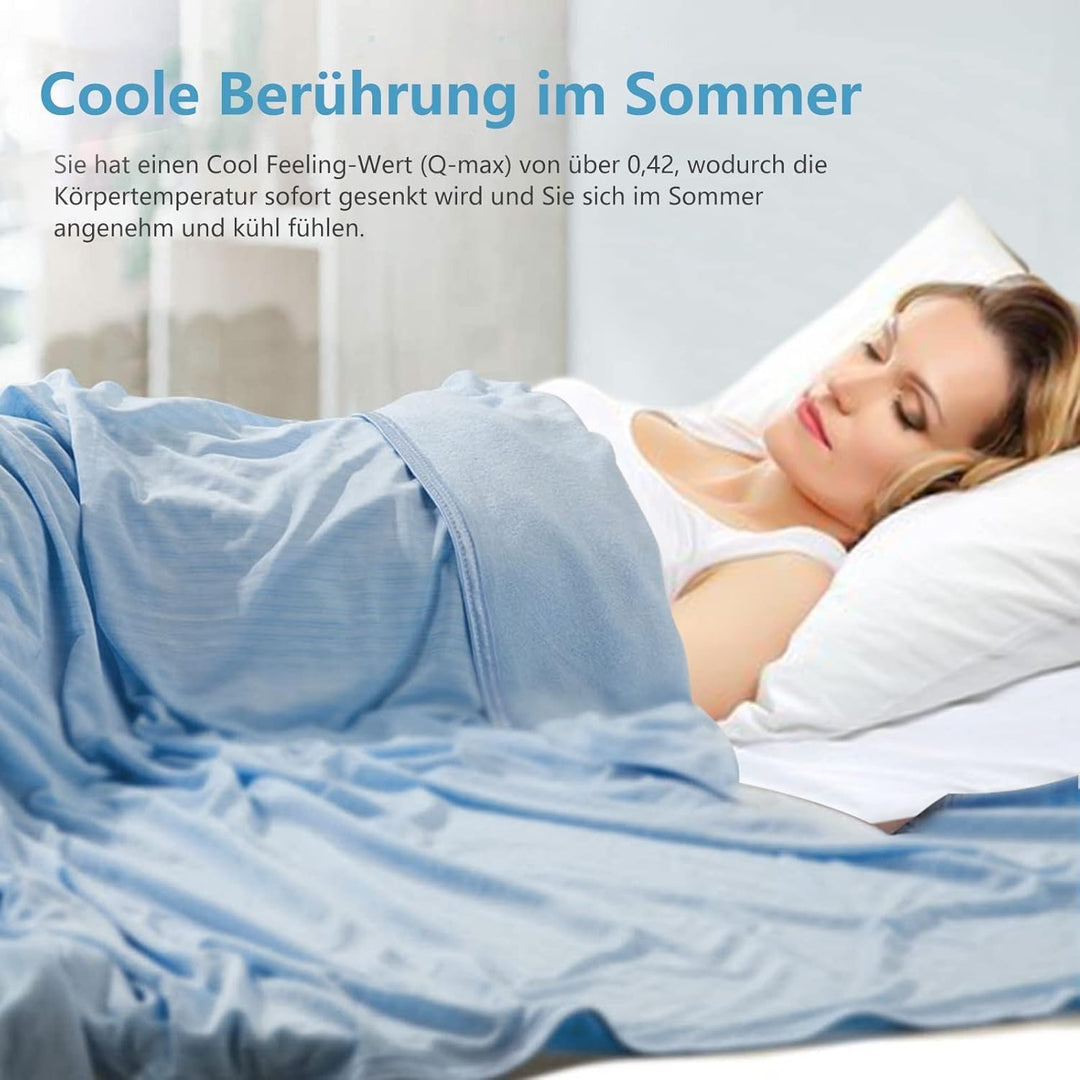 WONGS BEDDING Kühldecke Sommerdecke 2 in 1 doppelseitig mit Japanische Arc-Chill Q-Max 0,43 selbstkü