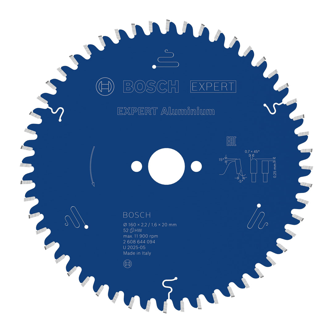 Bosch Accessories Bosch Professional 1x Kreissägeblatt Expert for Aluminium (für Aluminium, Sägeblat