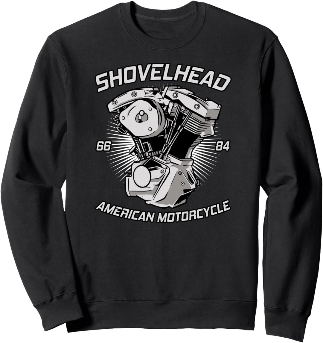 Oldschool HD VTwin Shovelhead I Motorrad Retro Biker Sweatshirt