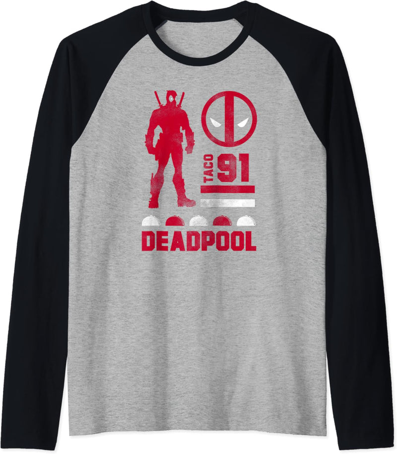 Marvel Deadpool Taco 91 Raglan