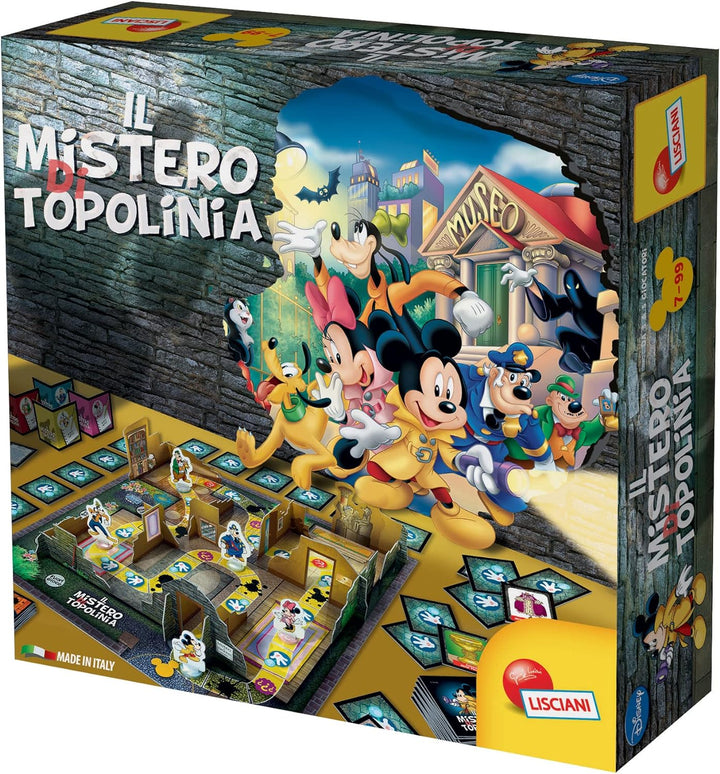 Lisciani Giochi 97876 Disney The Mystery of Mickey Mouse, Box Society, Plankenspiel, 3D-Papierstrukt