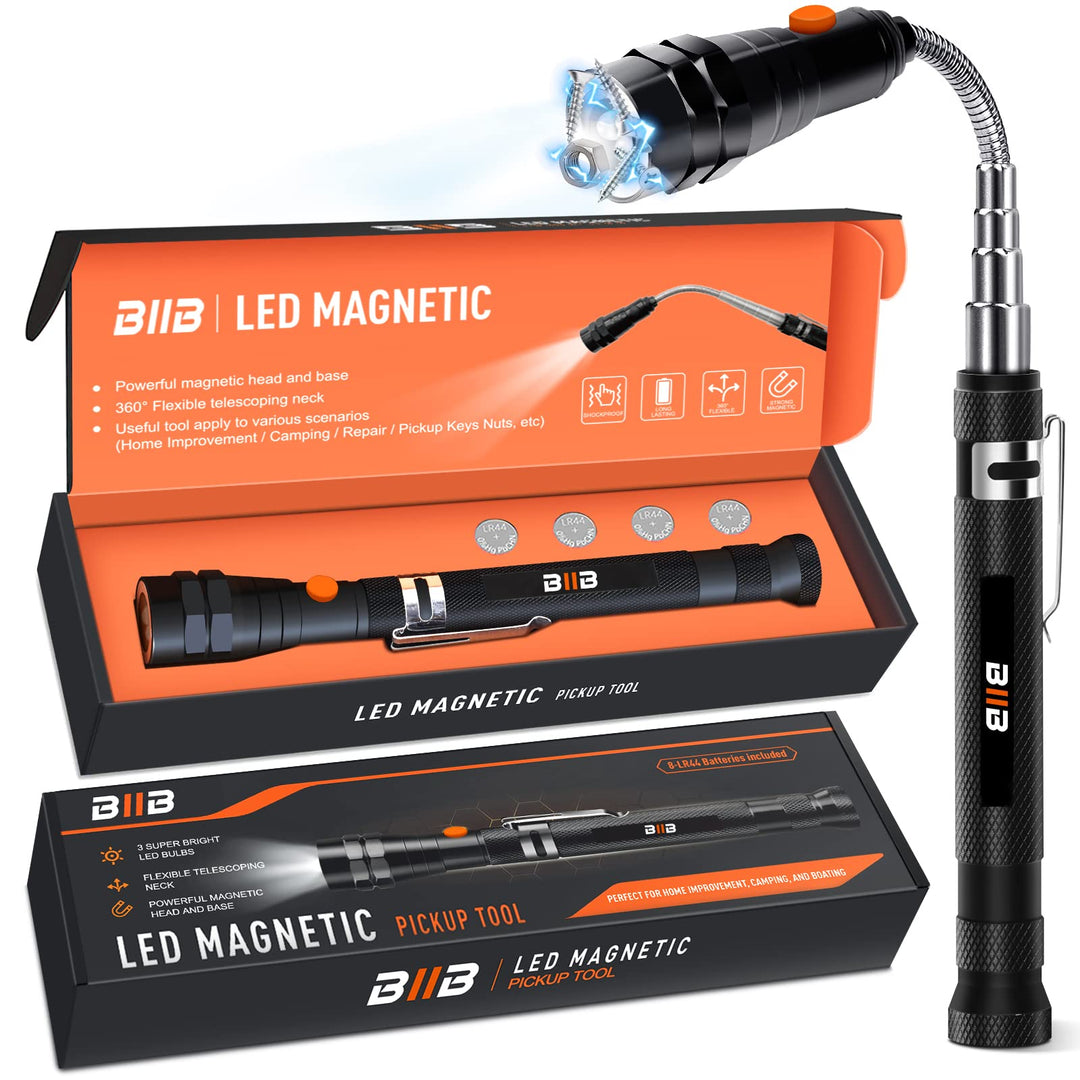 BIIB Geschenke für Männer, LED Teleskopmagnet Werkzeug, Männergeschenke Geburtstagsgeschenk Gadgets