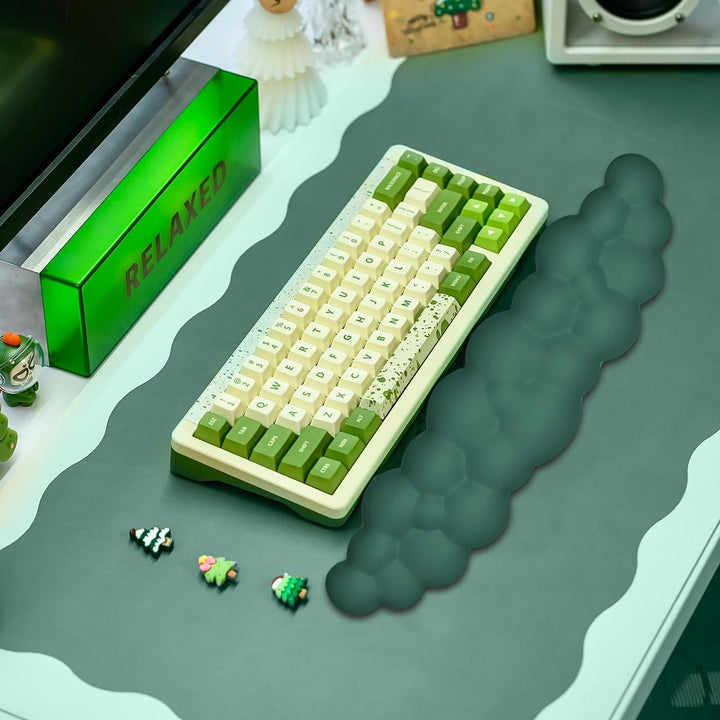 JIKIOU Tastatur-Handgelenkauflage in Wolkenform, mit rutschfester PU-Basis, bequemer Memoryschaum, f