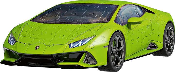 Ravensburger 3D Puzzle 11299 Lamborghini Huracán EVO - Verde - 108 Teile - Das berühmte Fahrzeug als