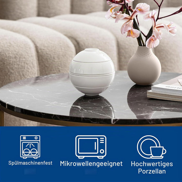 Villeroy &amp; Boch – La Petite Boule White Snacking-Set 5 teilig Weiss, Spülmaschinenfest, Mikrowellens