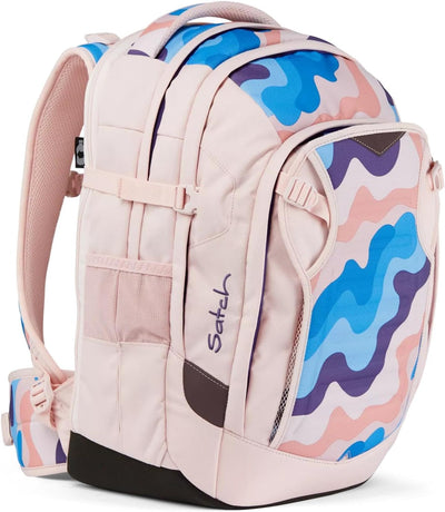 satch match Schulrucksack ergonomisch, erweiterbar auf 35 Liter, extra Fronttasche Candy Clouds - Ro